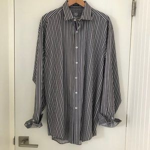 BUGATCHI Uomo Mens Long Sleeve Button Up XLT